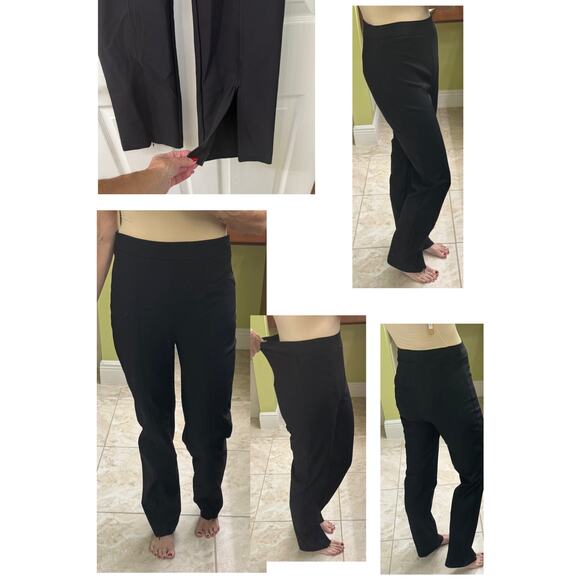 WHBM skinny ankle zipper ankle closure size 2 pull on black work pants - Picture 9 of 9